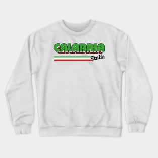 Calabria - Retro Style Italian Region Design Crewneck Sweatshirt